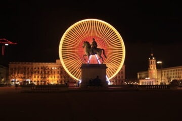 Place Bellecour de Lyon illuminée