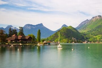 vue du lac d'annecy