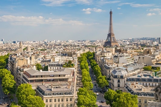 Vue aérienne deParis