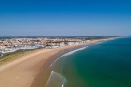 Vue aérienne de la côte vendéenne