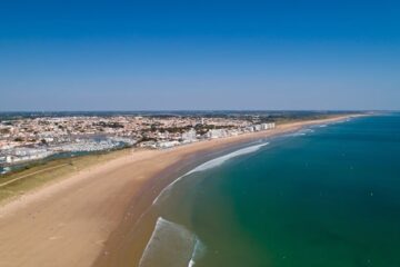 Vue aérienne de la côte vendéenne